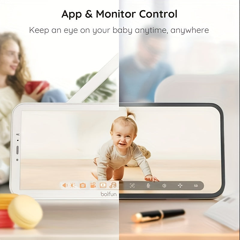 BOIFUN Baby Monitor 1080P WiFi With PTZ Night Vision
