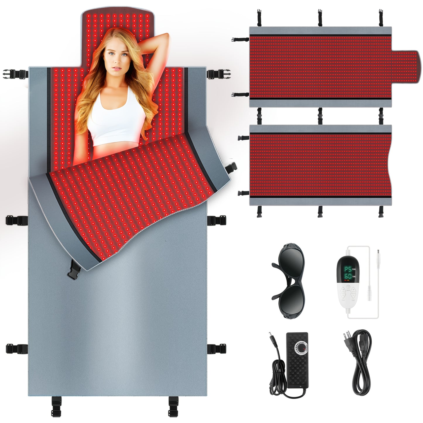 KAOUDT Red Light Therapy Pad Dual Wavelength 660nm 850nm