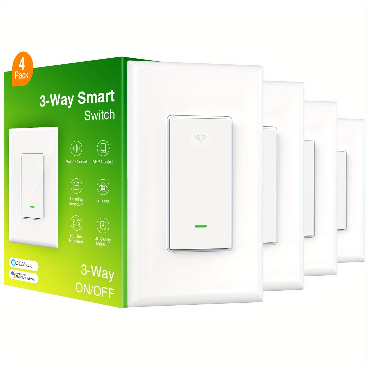 Gosund Smart Switch 3 Way Single Pole WiFi Voice Control