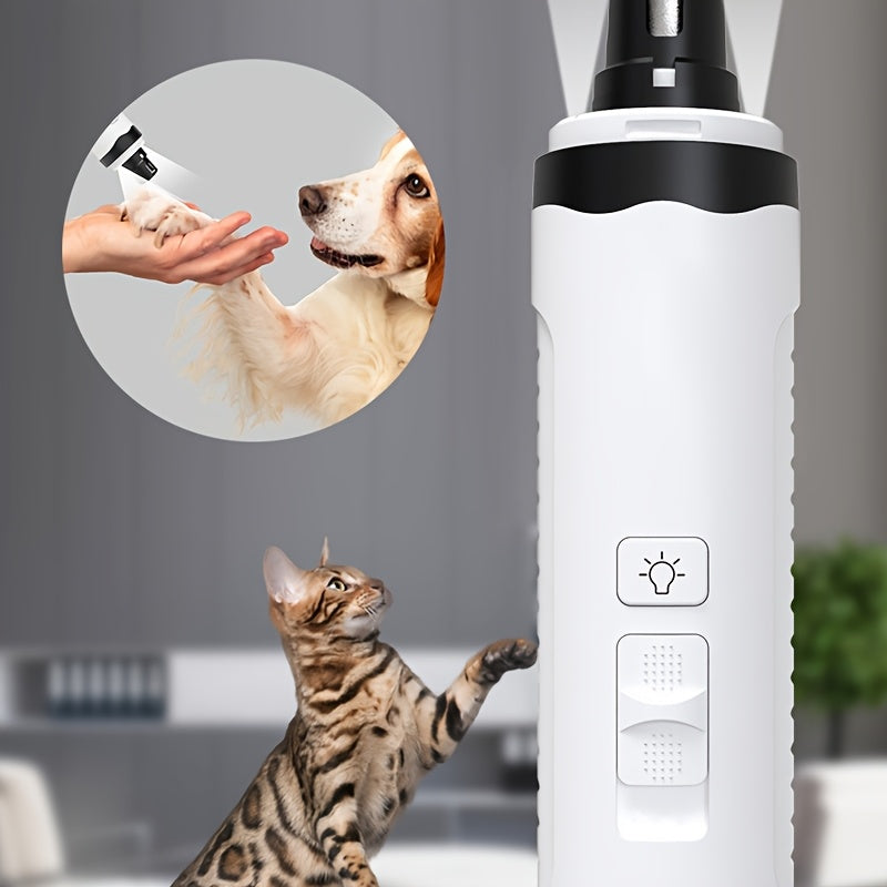 Pet Nail Trimmer LED Light With Visual Progress Display