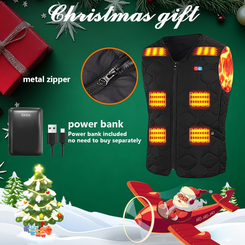 Ortizan Heated Vest With Battery Pack Lightweight Nylon