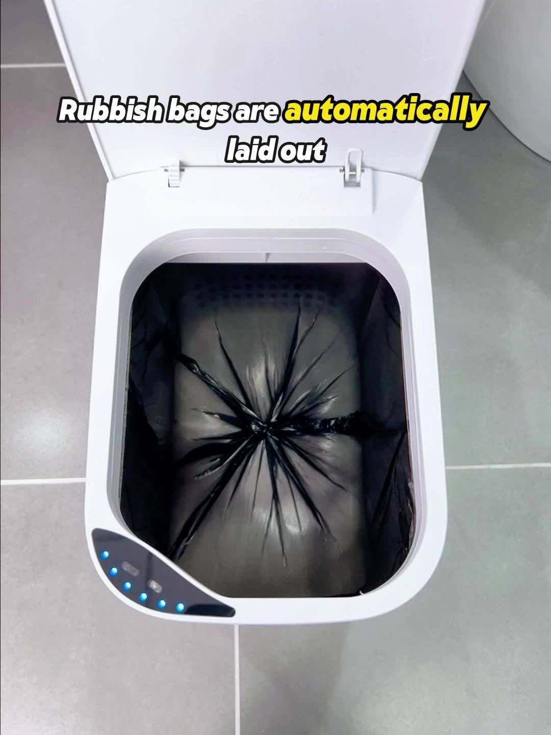 JOYBOS Smart Induction Slim Bathroom Trash Can for Home Office
