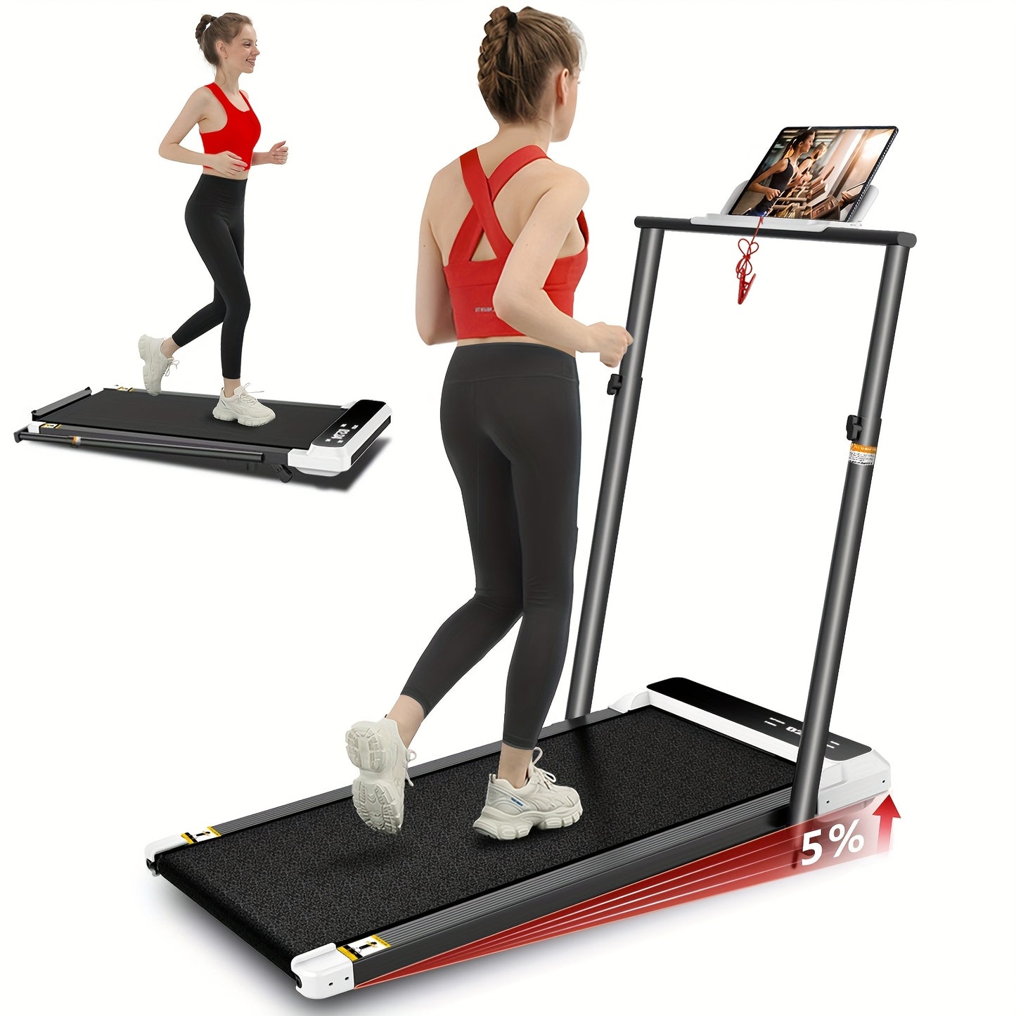 Walking Pad 4-In-1 Under Desk Treadmill With LED Display