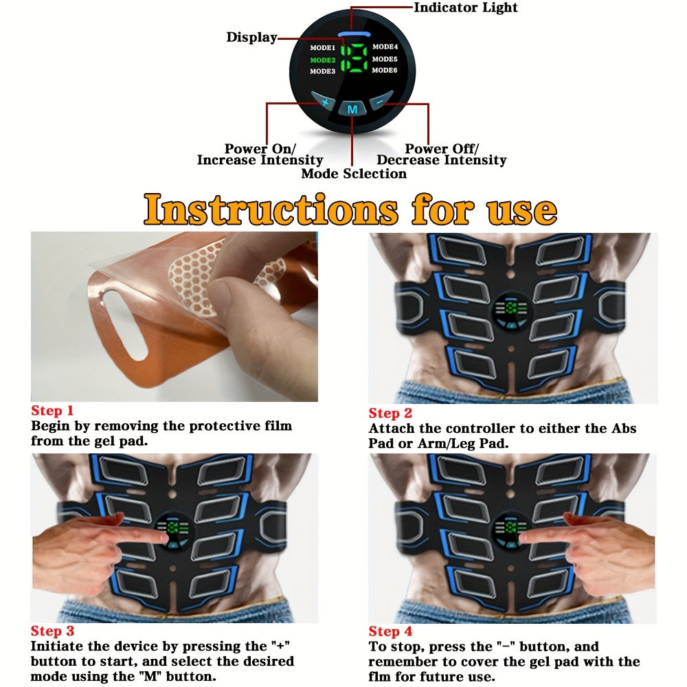 WOFLENDE EMS Waist Belt Rechargeable Massager Adjustable Mode