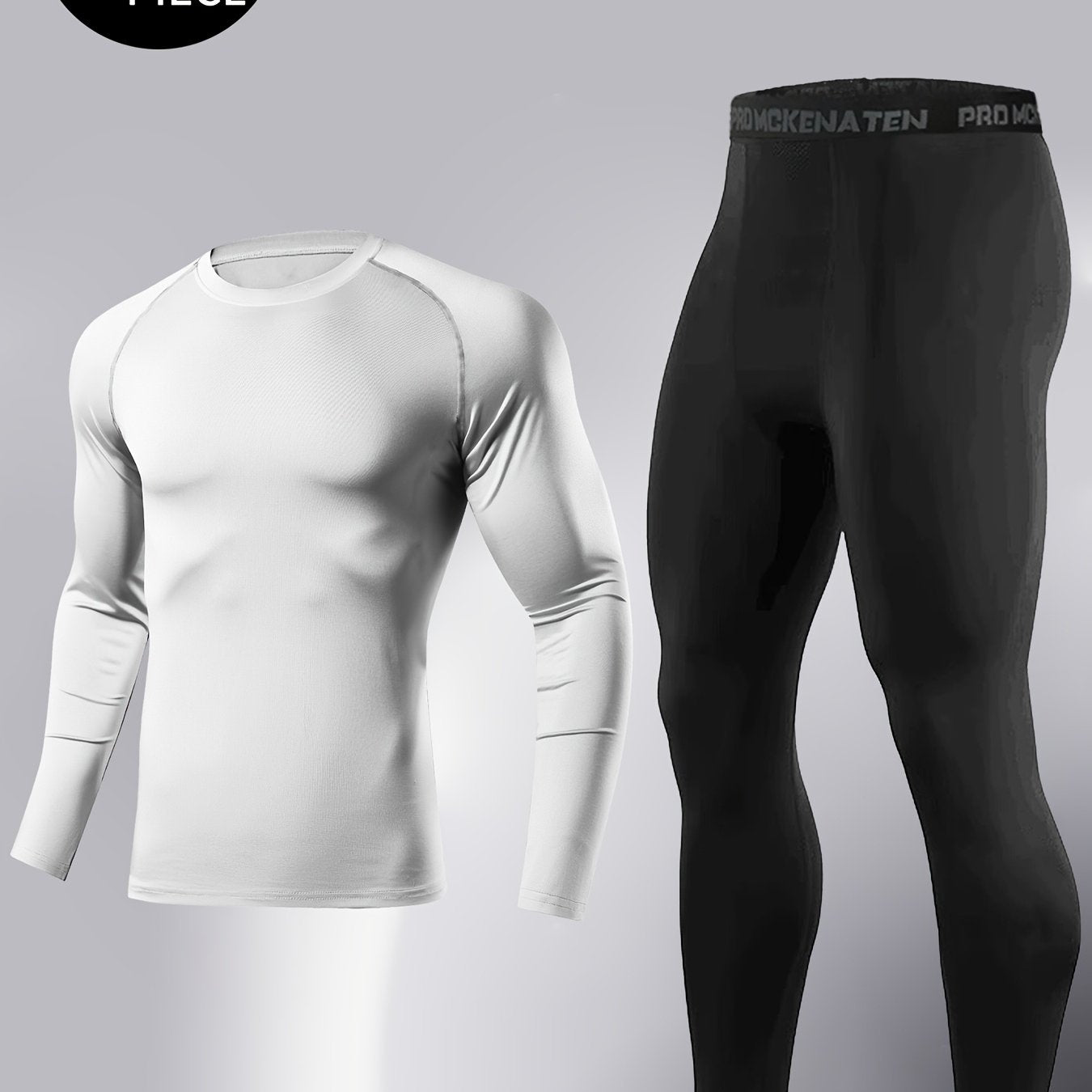 Men's Compression Training Suit With High-Stretch Quick-Dry Fabric