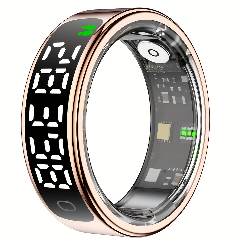 FERTO Smart Ring With Display And Touch Screen Fitness Tracker