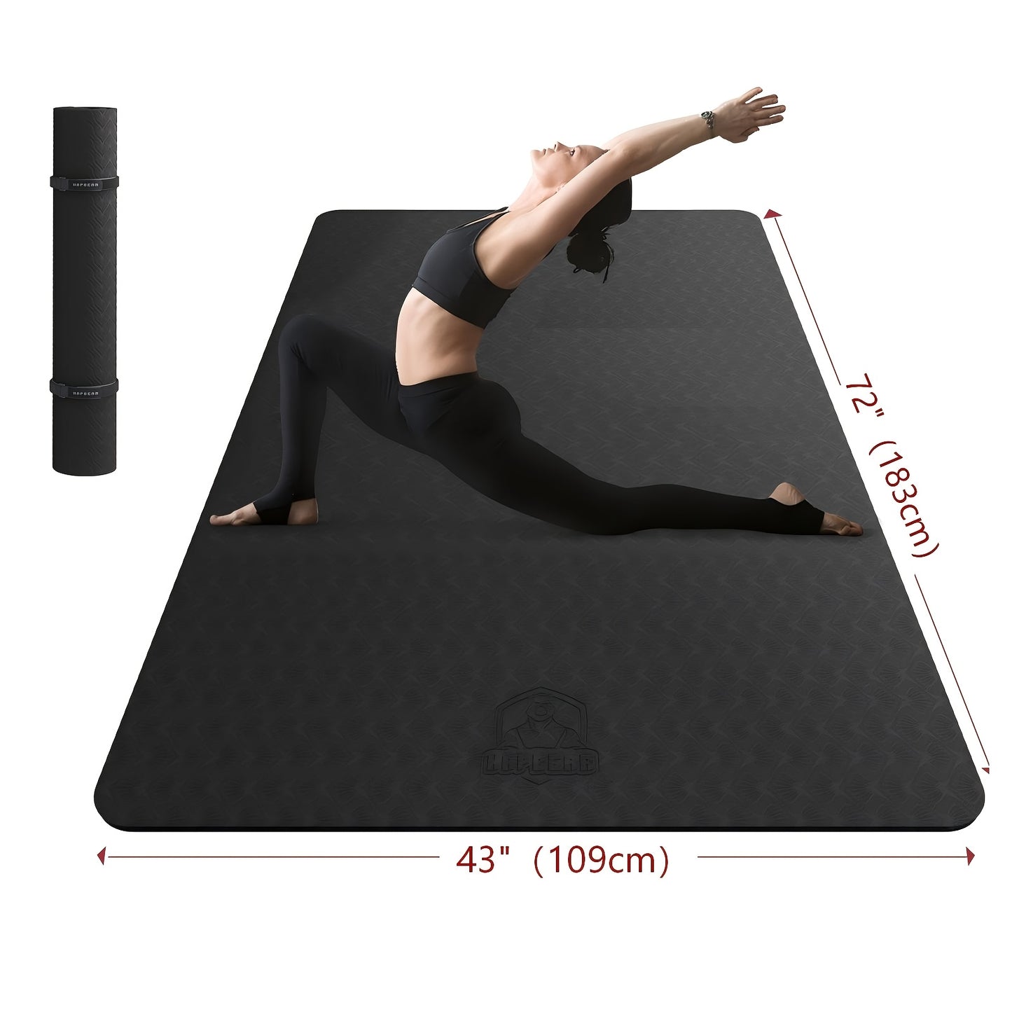 Extra Large Yoga Mat - 78"x54" Non-Slip Exercise Mat for Yoga & Thick Fitness Mat, Pilates, Stretching & Home Workouts Perfect Holiday Gift