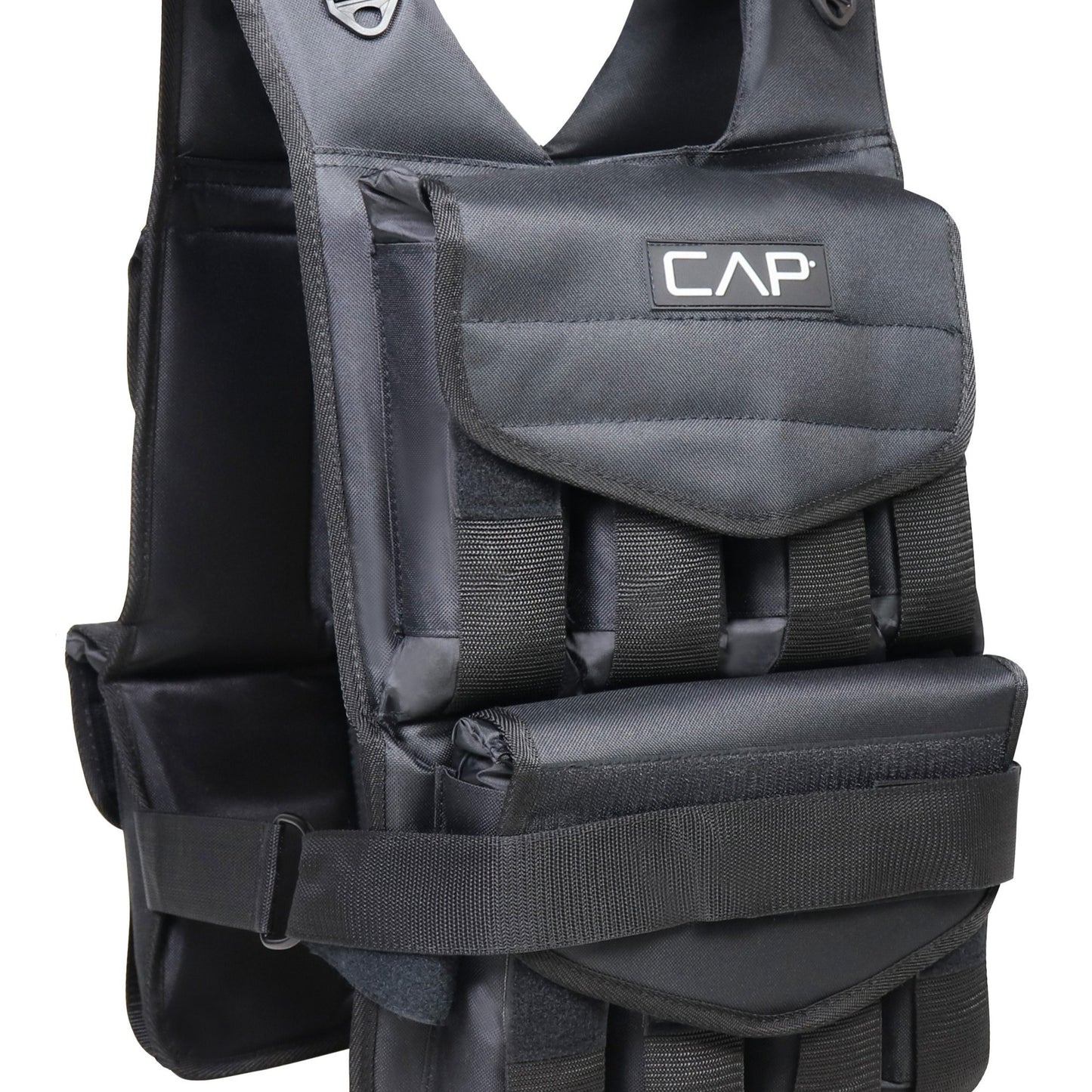 CAPHAUS Adjustable Weighted Vest With 70LB Capacity For Training