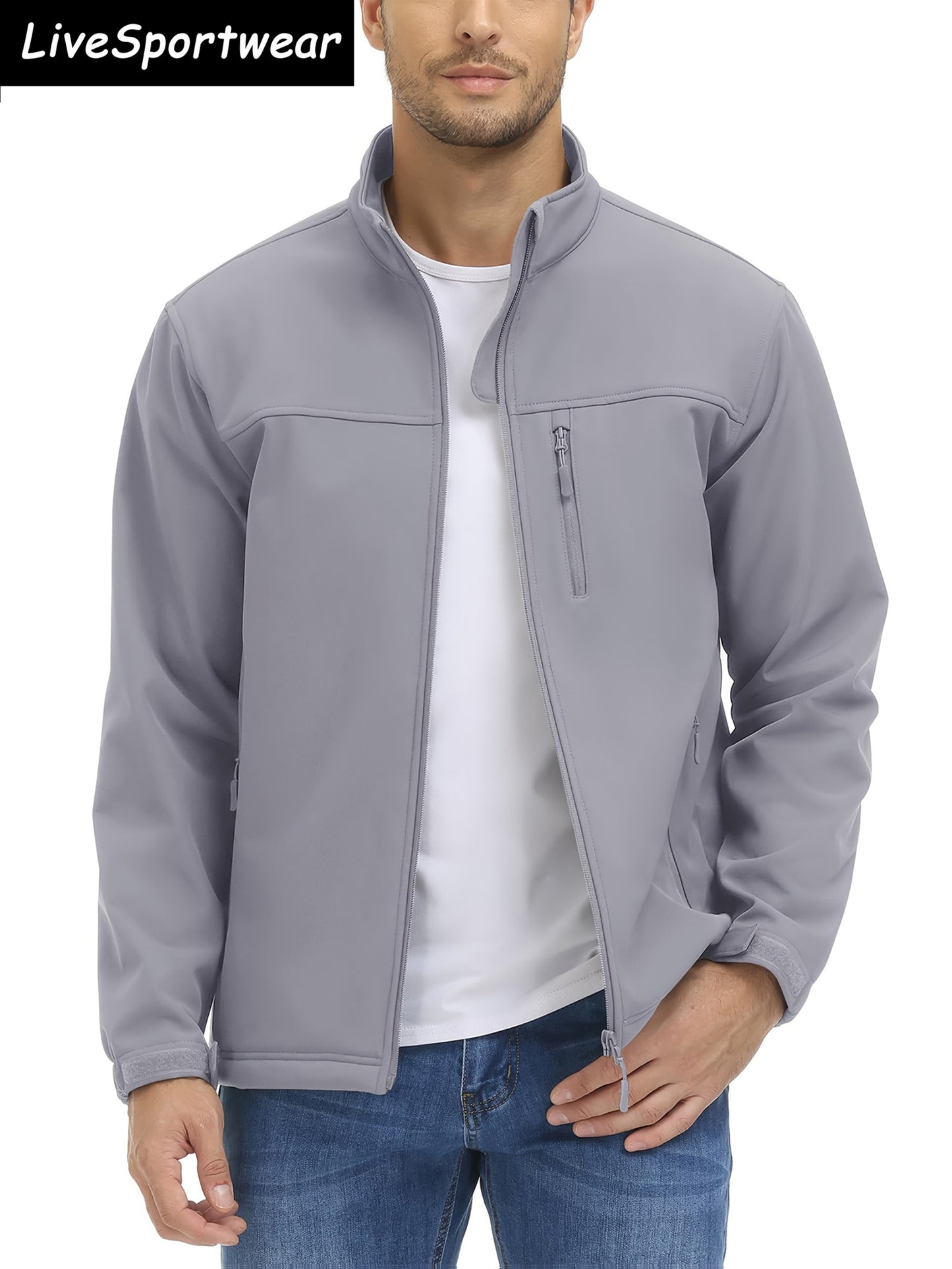 MAGNIVIT Men's Winter Softshell Jacket Windproof Lined Fleece
