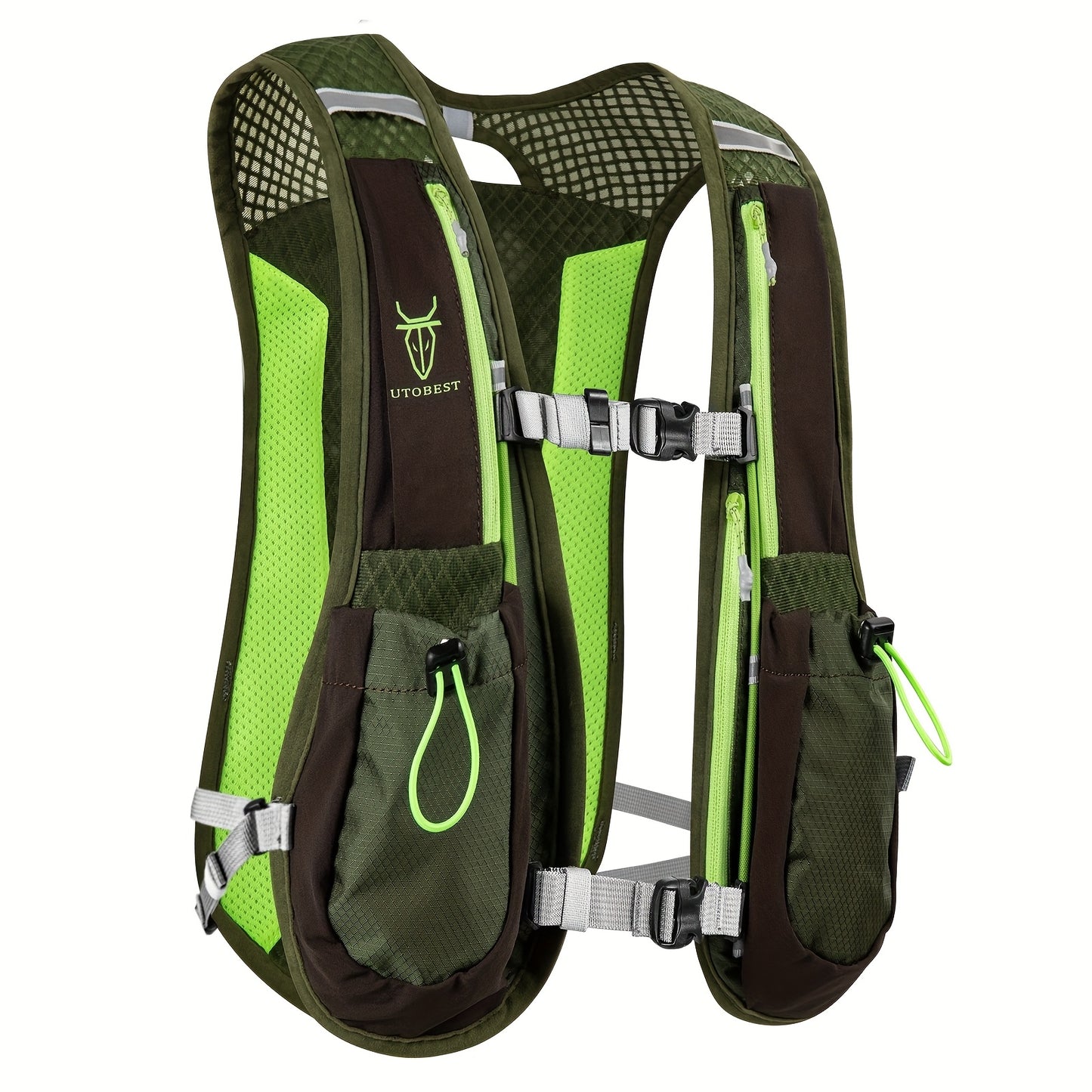 UTOBEST 5L Lightweight Multi-pocket Outdoor Running Vest Hydration Backpack Suitable For 1.5L Water Bladder
