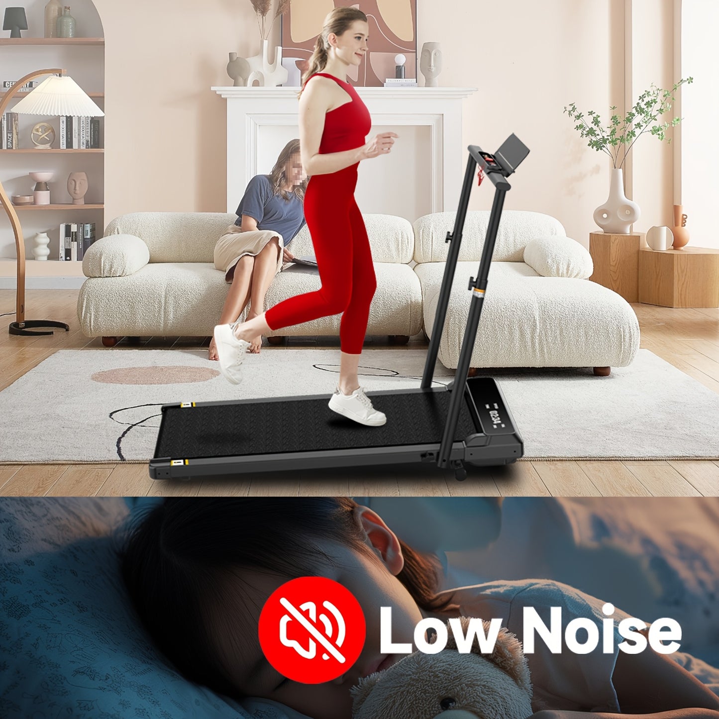 Walking Pad 4-In-1 Under Desk Treadmill With LED Display