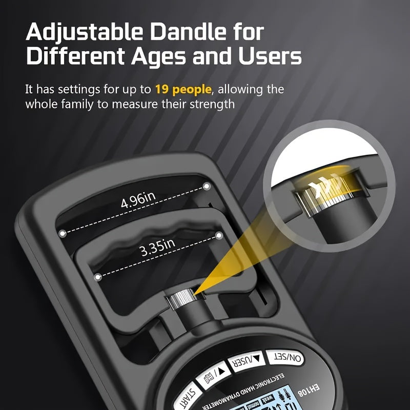 DRASPOTEE Electronic Hand Grip Strength Trainer For Exercise And Training