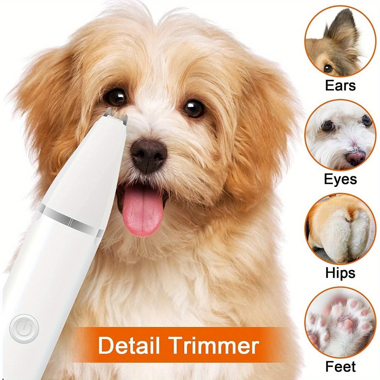 Dog Hair Clipper Set Low Noise USB Rechargeable Pet Grooming