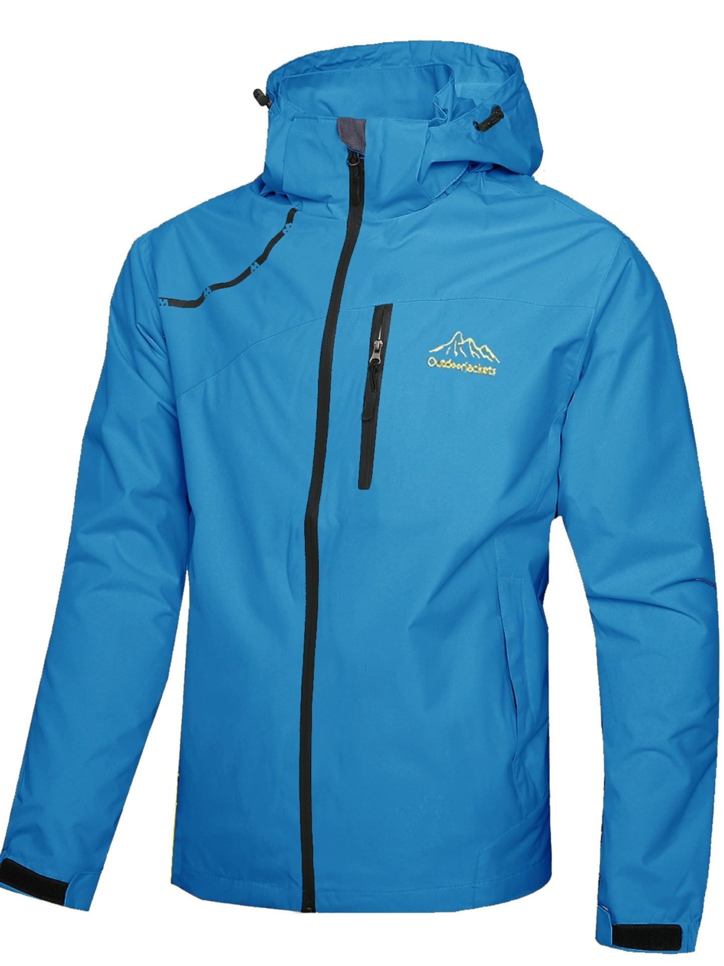 Rain Jacket Polyester For Men Outdoor Everyday Travel Use
