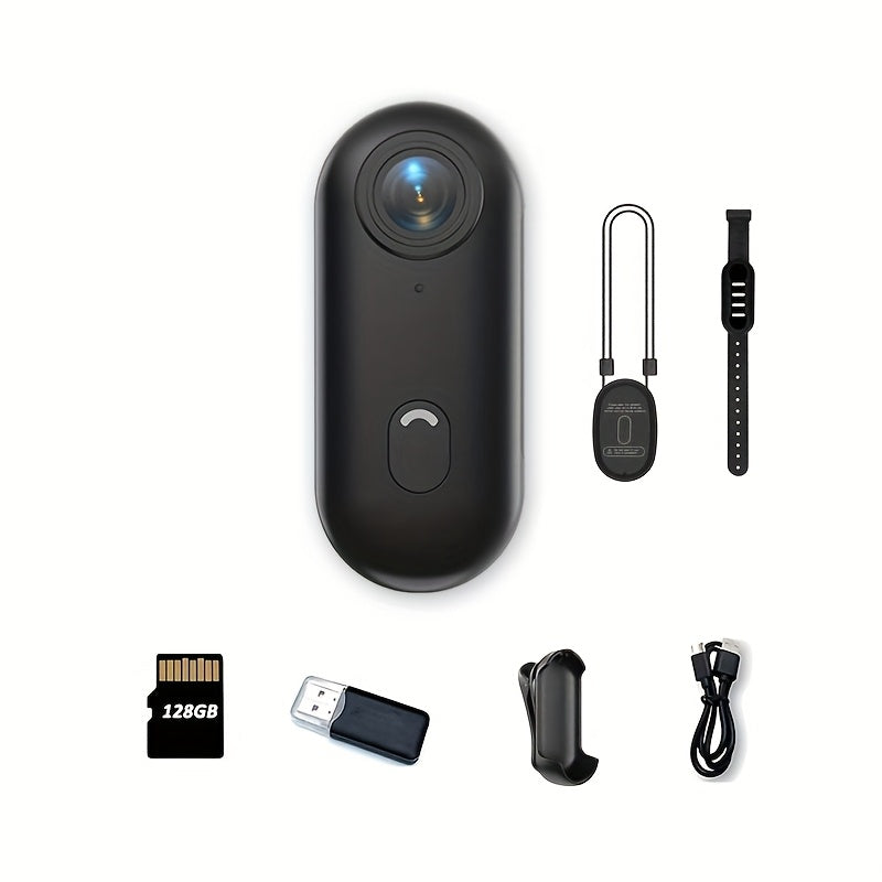 MUOXUEQN Action Camera Mini 4K UHD WiFi Portable Body Cam
