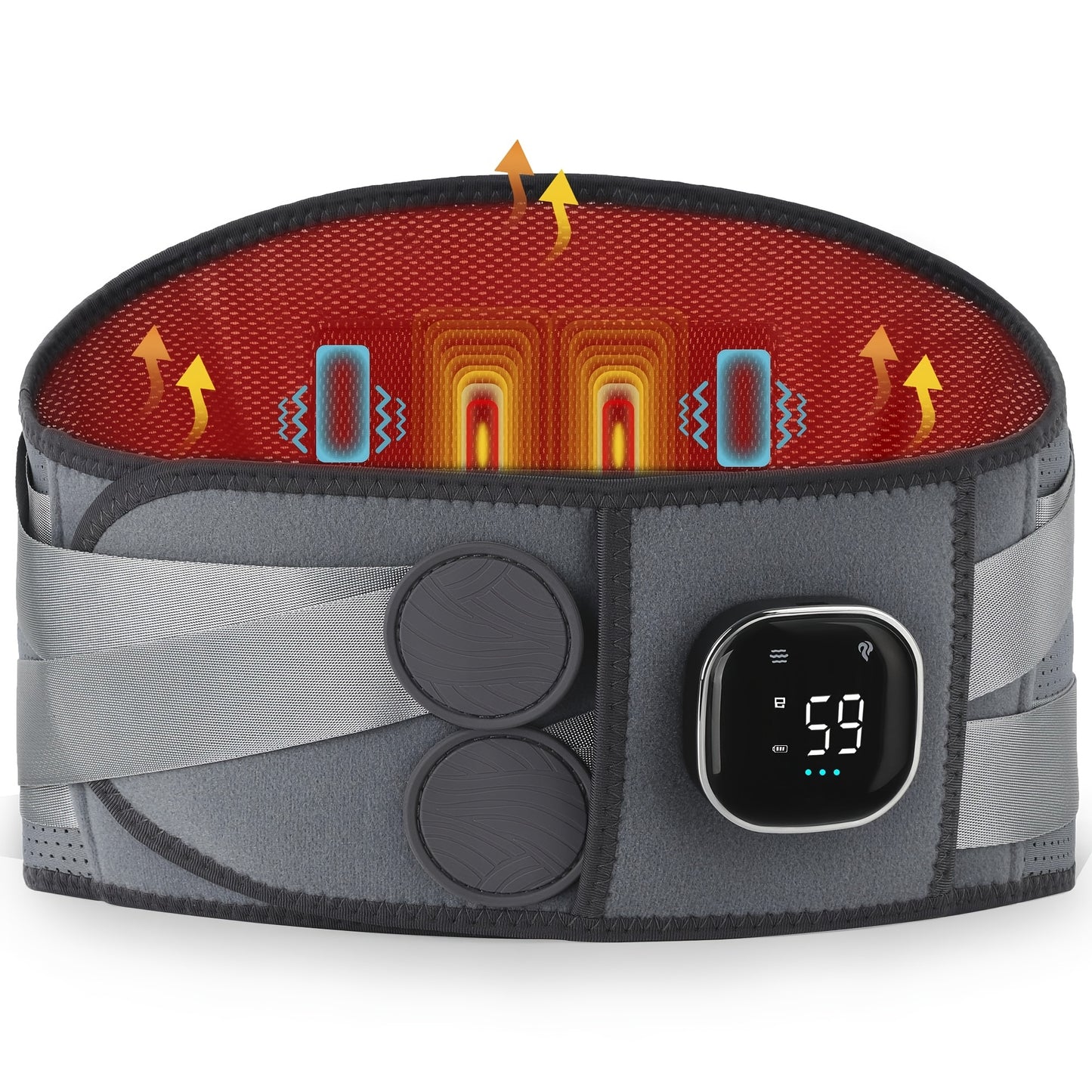 Alljoy Cordless Heating Pad And Back Massager With 3 Settings