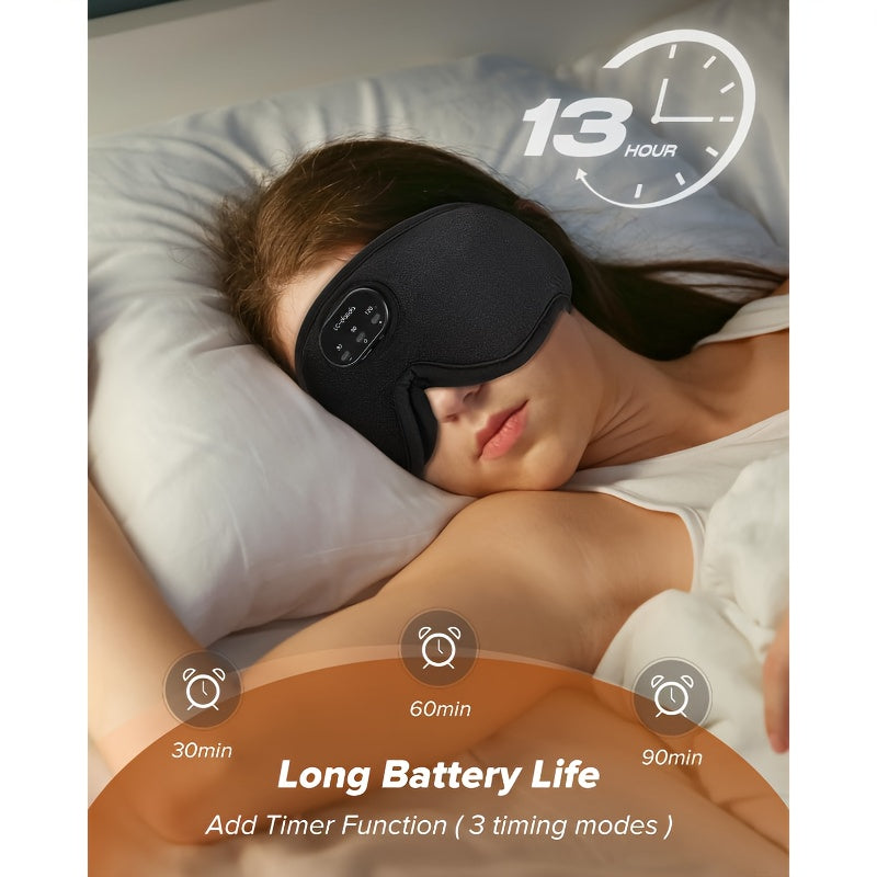 LC-Dolida Sleep Headphones Sleep Mask, Wireless 3D Light-Blocking