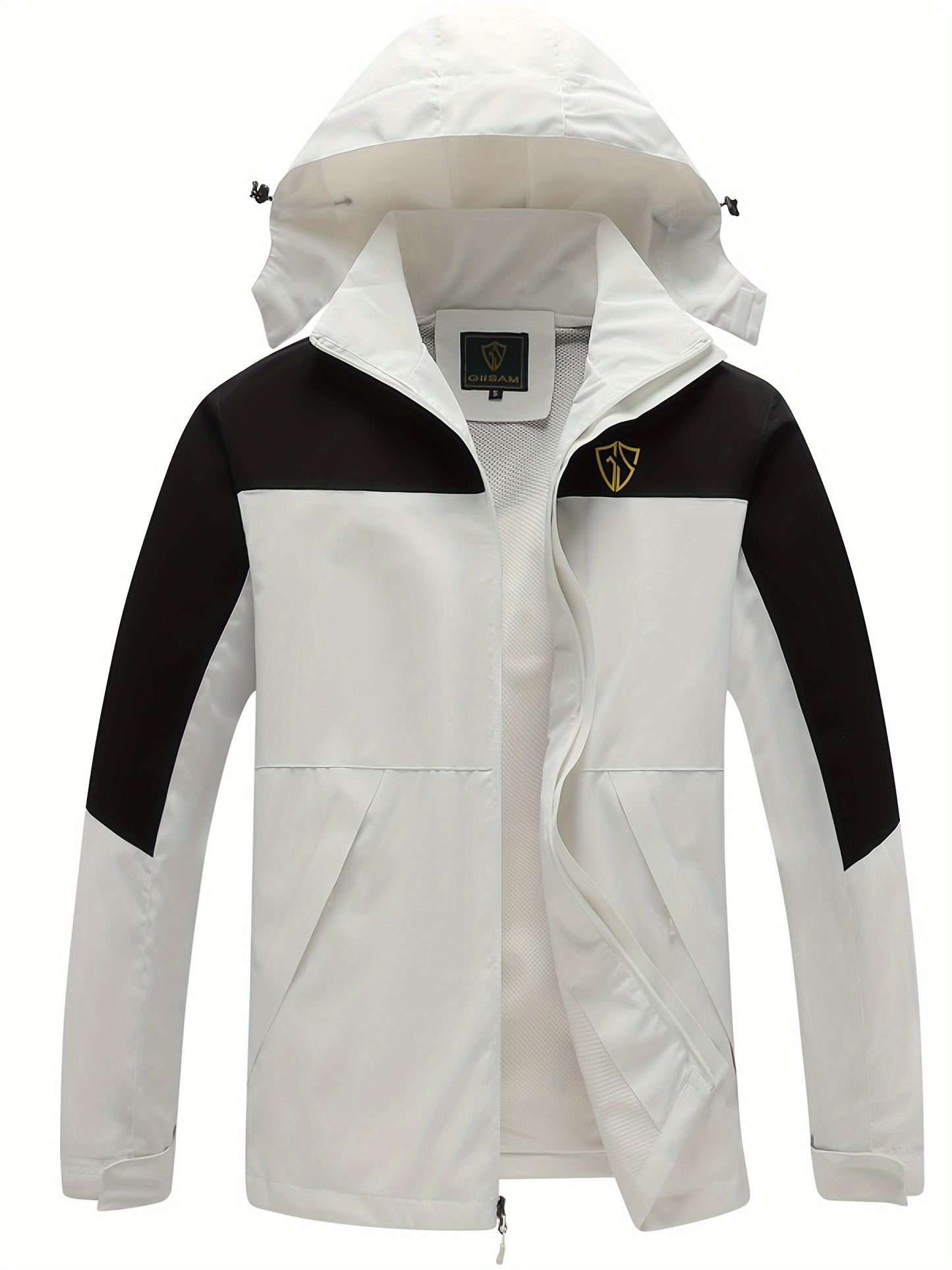 Raincoat Men's Polyester Jacket for Outdoor Adventures
