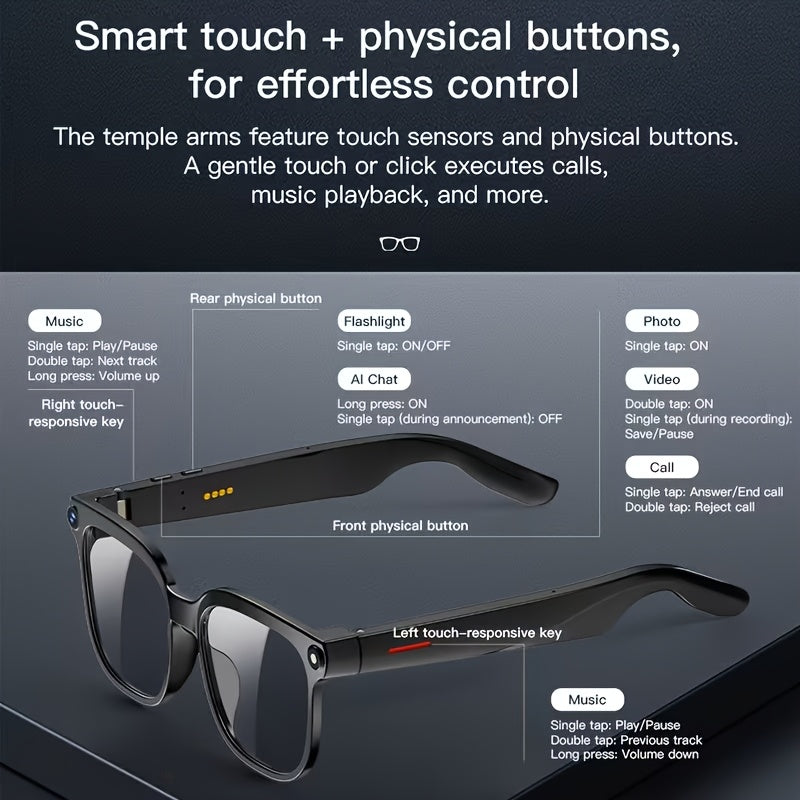 HVESBSFSY Smart Video Glasses Translation And 4K Recording