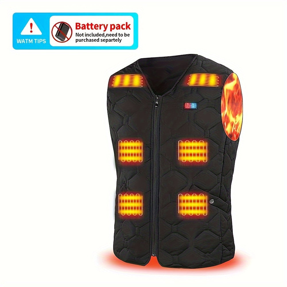 Ortizan Heated Vest With Battery Pack Lightweight Nylon