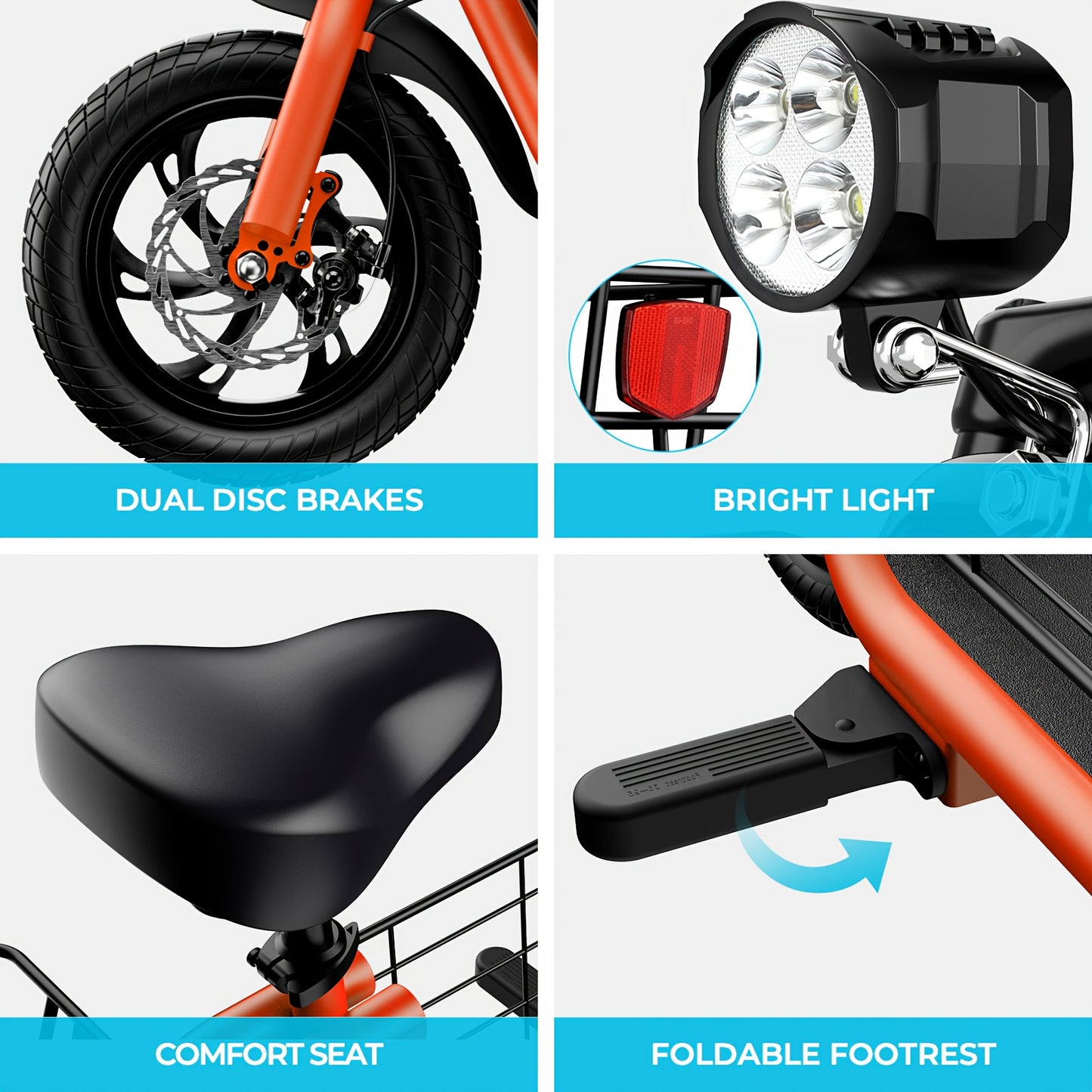 WindHorse Electric Scooter 450W Motor, 20 Mile Range, 15.5 MPH