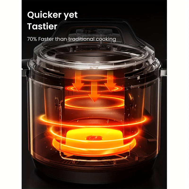 Midea COMFEE One Pot Replaces Nine! Electric Pressure Cooker with 14 Smart Modes | 24-Hour Extended Delayed Start, Includes Steaming Rack And Measuring Cup | Perfect for Family Gatherings, Space-Saving Kitchen Essential