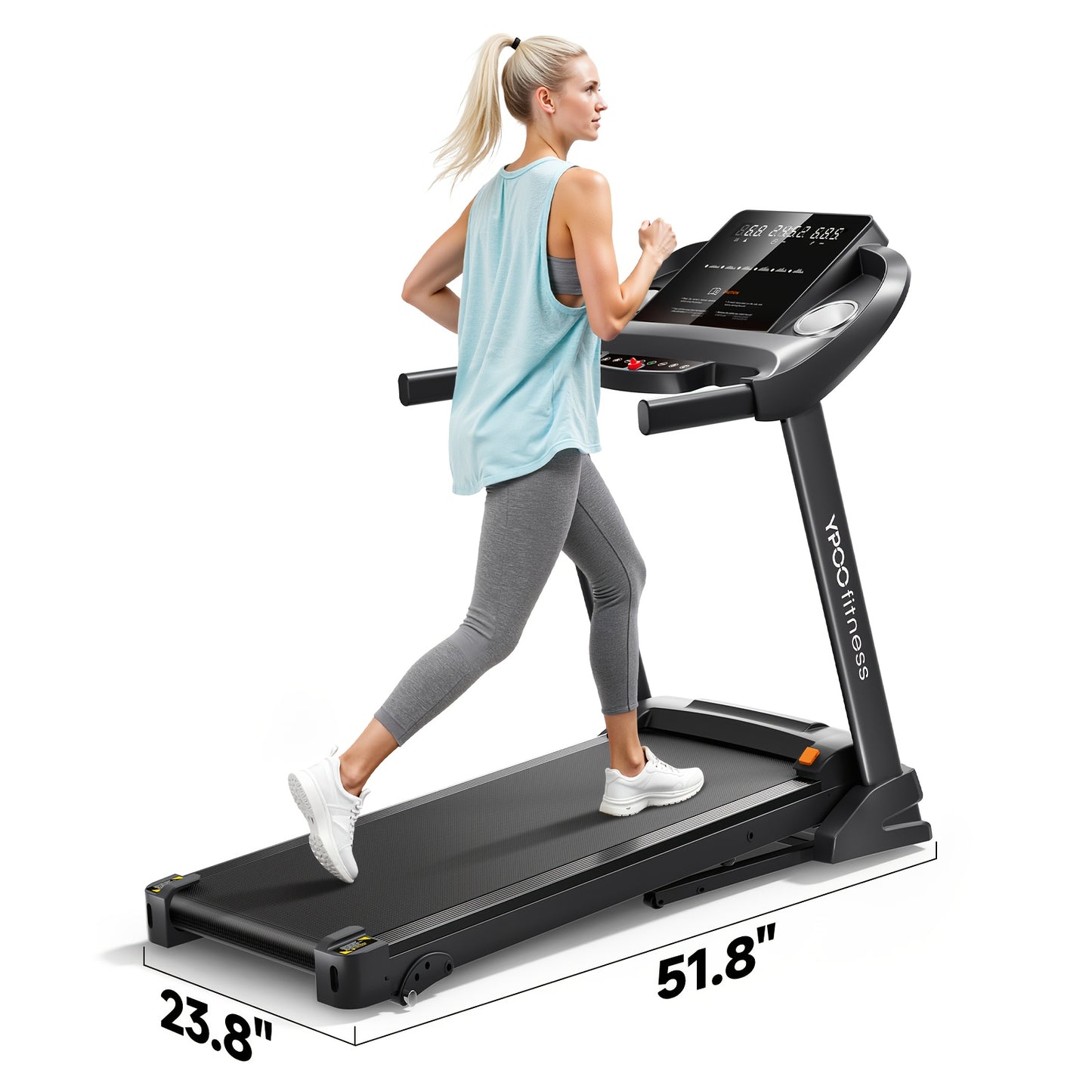 YPOO Walking Pad Treadmill Auto Foldable For Home Use