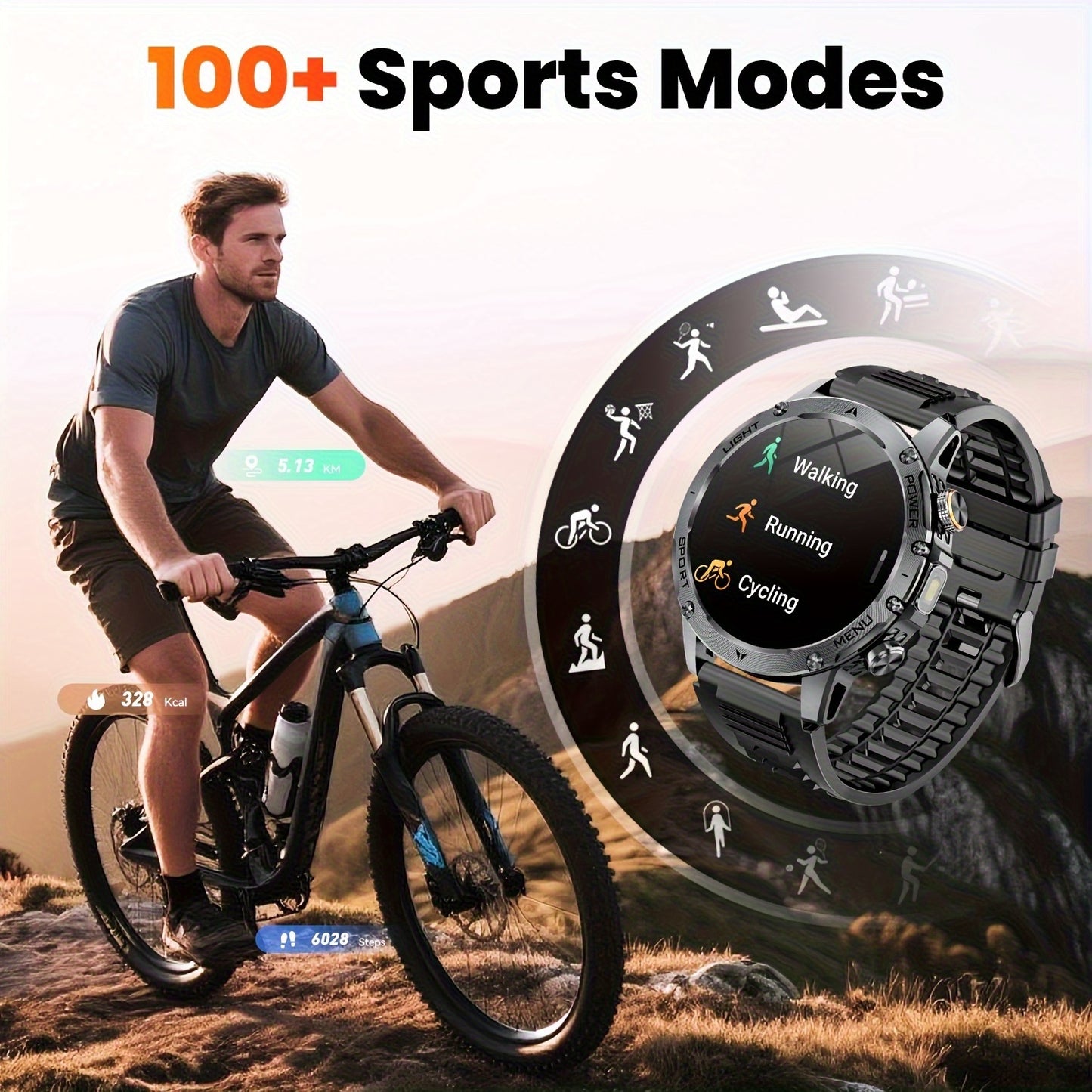 MINGTAWN Smartwatch HD Full Touch Screen Fitness Tracker