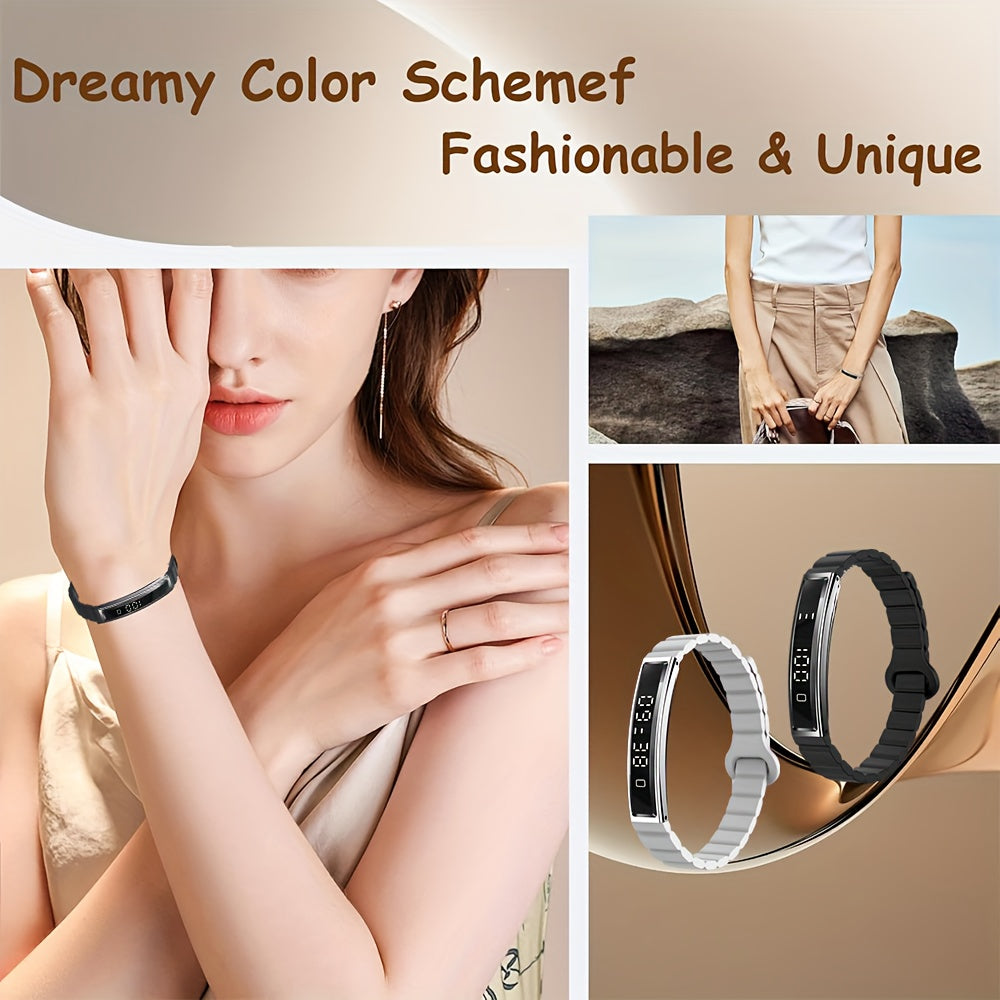 Smart Bracelet for Women Men, Activity and Fitness Tracker with Calories, Sleep Tracking, Exercise Monitoring, Step Counting, Health Monitoring for iPhone Android, IPX8 Waterpool Intelligent Bracelet - Perfect Gifts for Famil