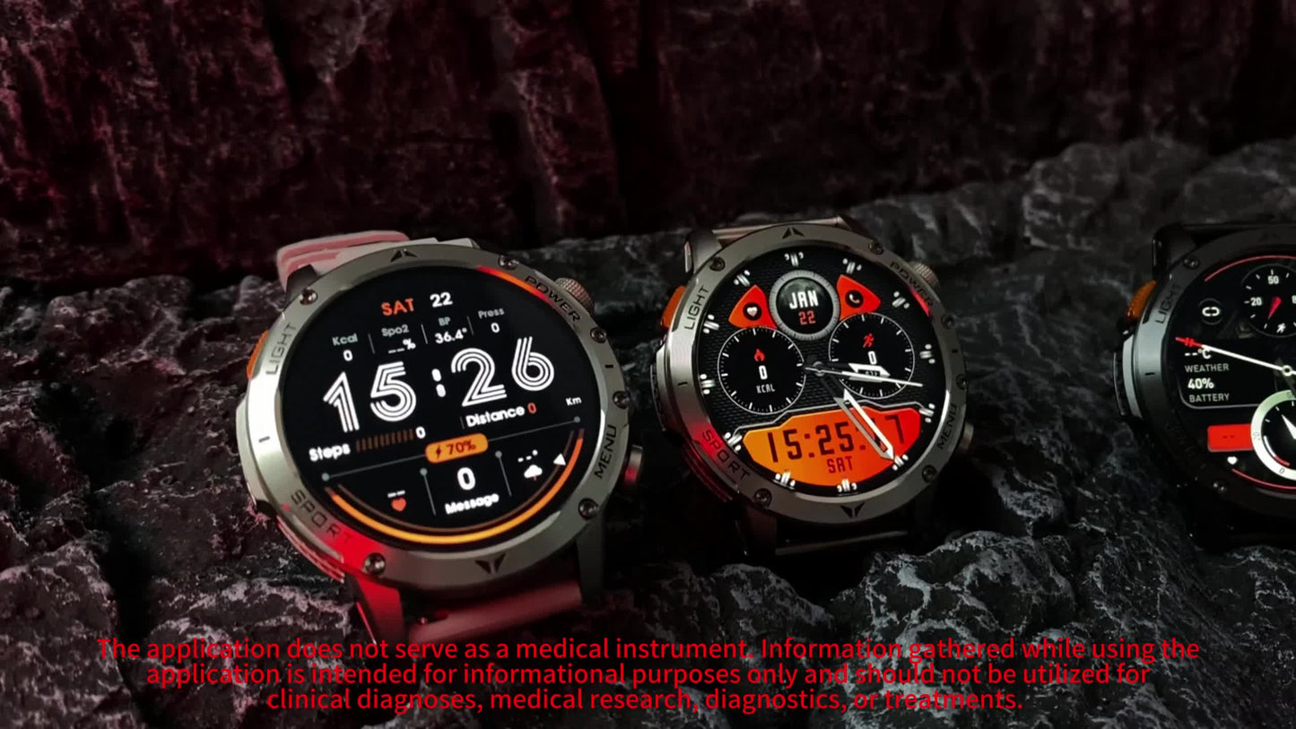 MINGTAWN Smartwatch HD Full Touch Screen Fitness Tracker