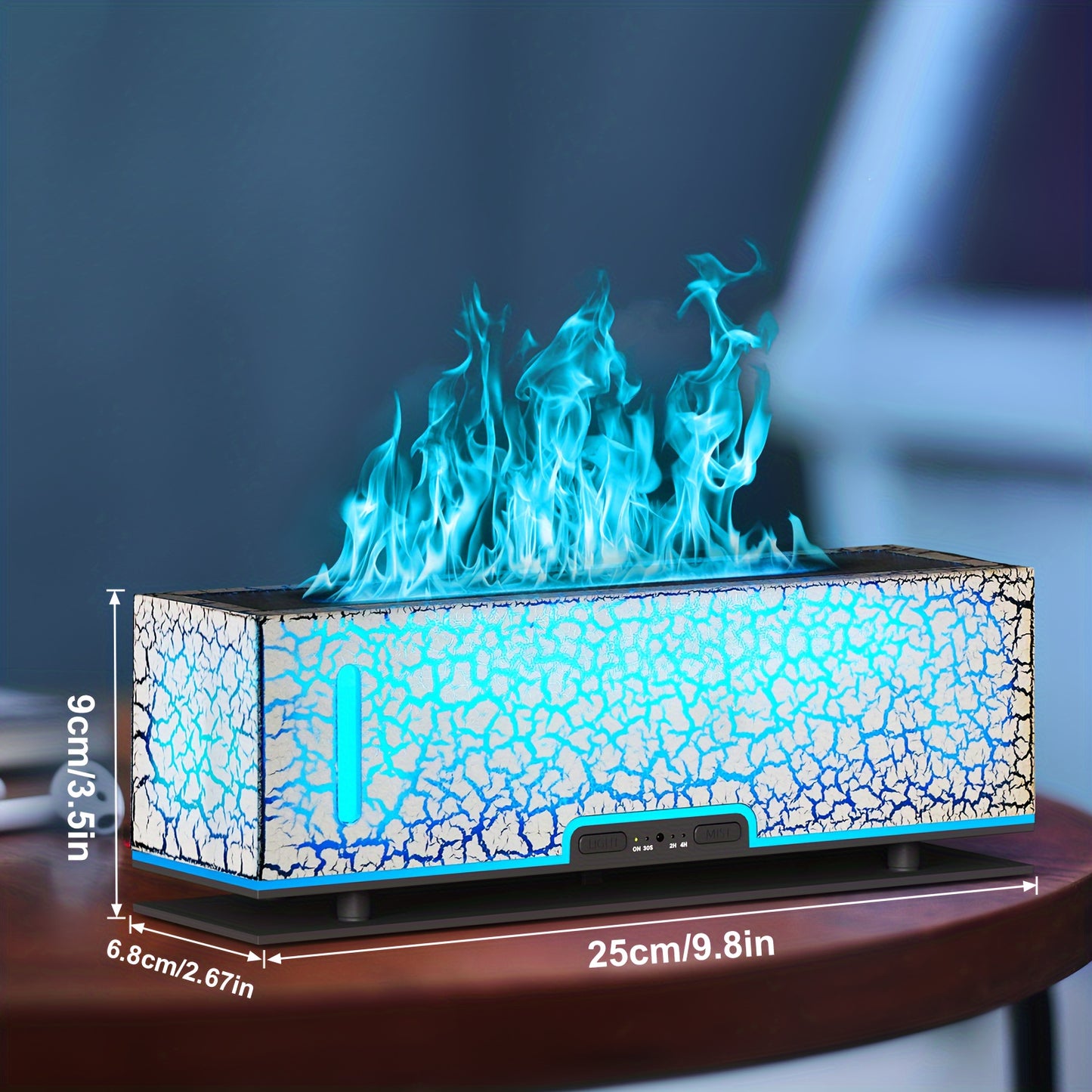 DIFFUSERLOVE Diffuser Crackle Floral Aroma Diffuser for Home