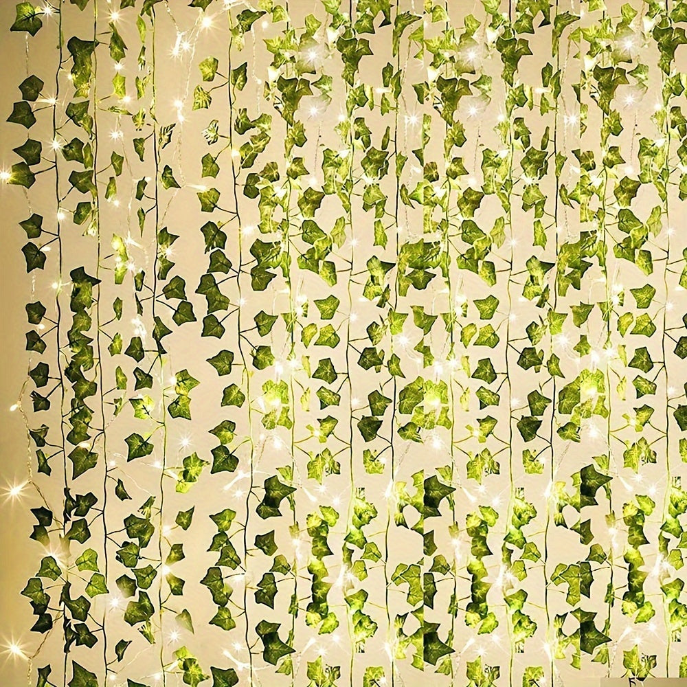 300 LED Fairy Lights with 12 Vines - Ivy LED Curtain Lights for Dorm, Wedding, Party, Wall, Indoor, Outdoor Bedroom Decoration