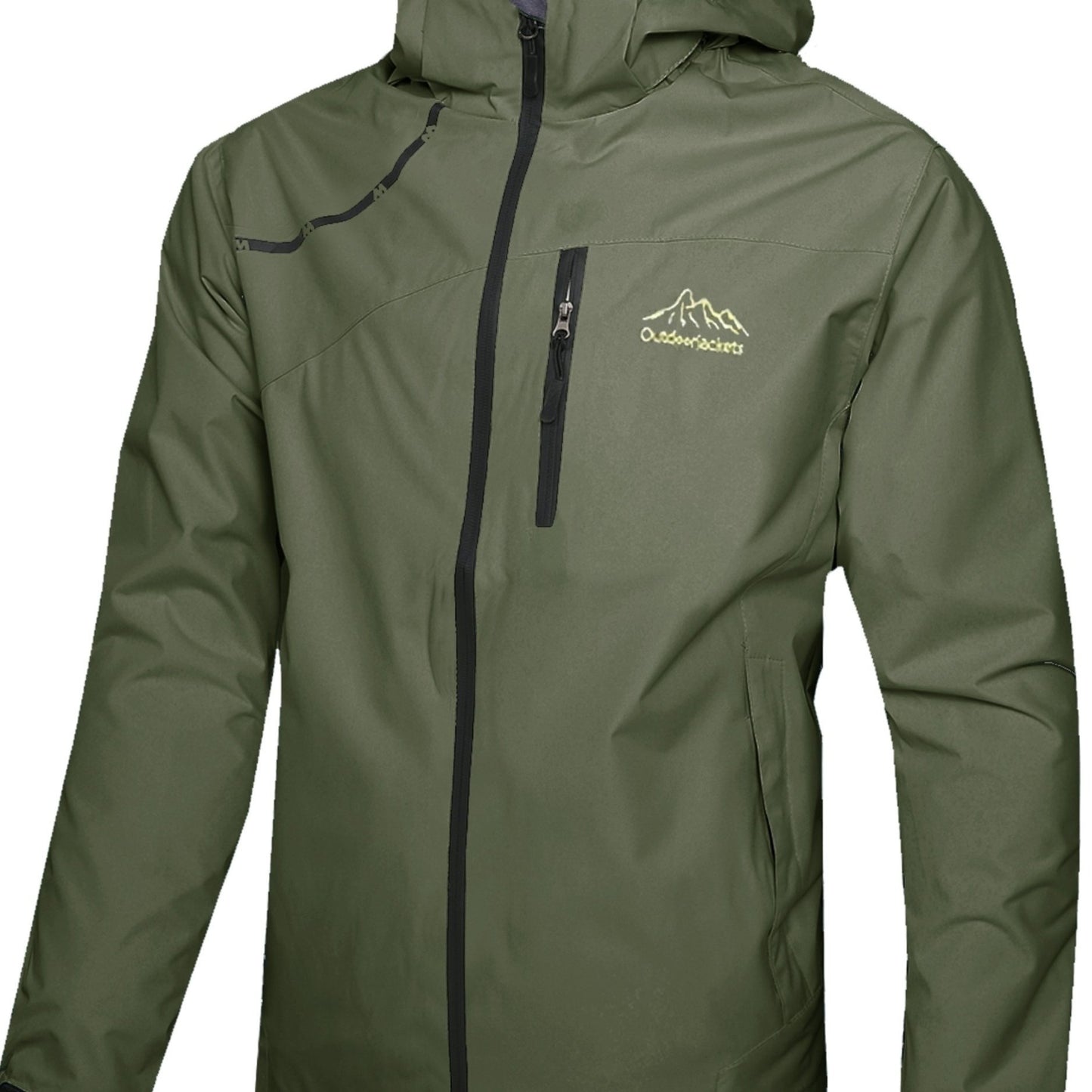 Rain Jacket Polyester For Men Outdoor Everyday Travel Use