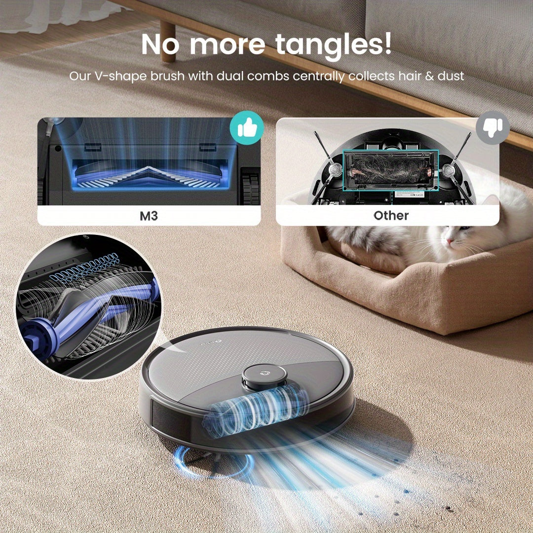 LEFANT Robot Vacuum Mop 2-In-1 With Self-Emptying Station