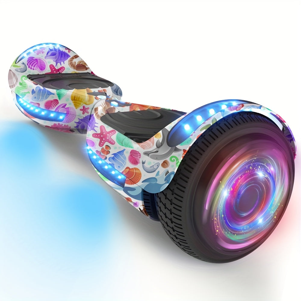Scooter, Hoverboard 6.5 Inch with LED Lights, Self-Balancing Wheels, Electric Scooter