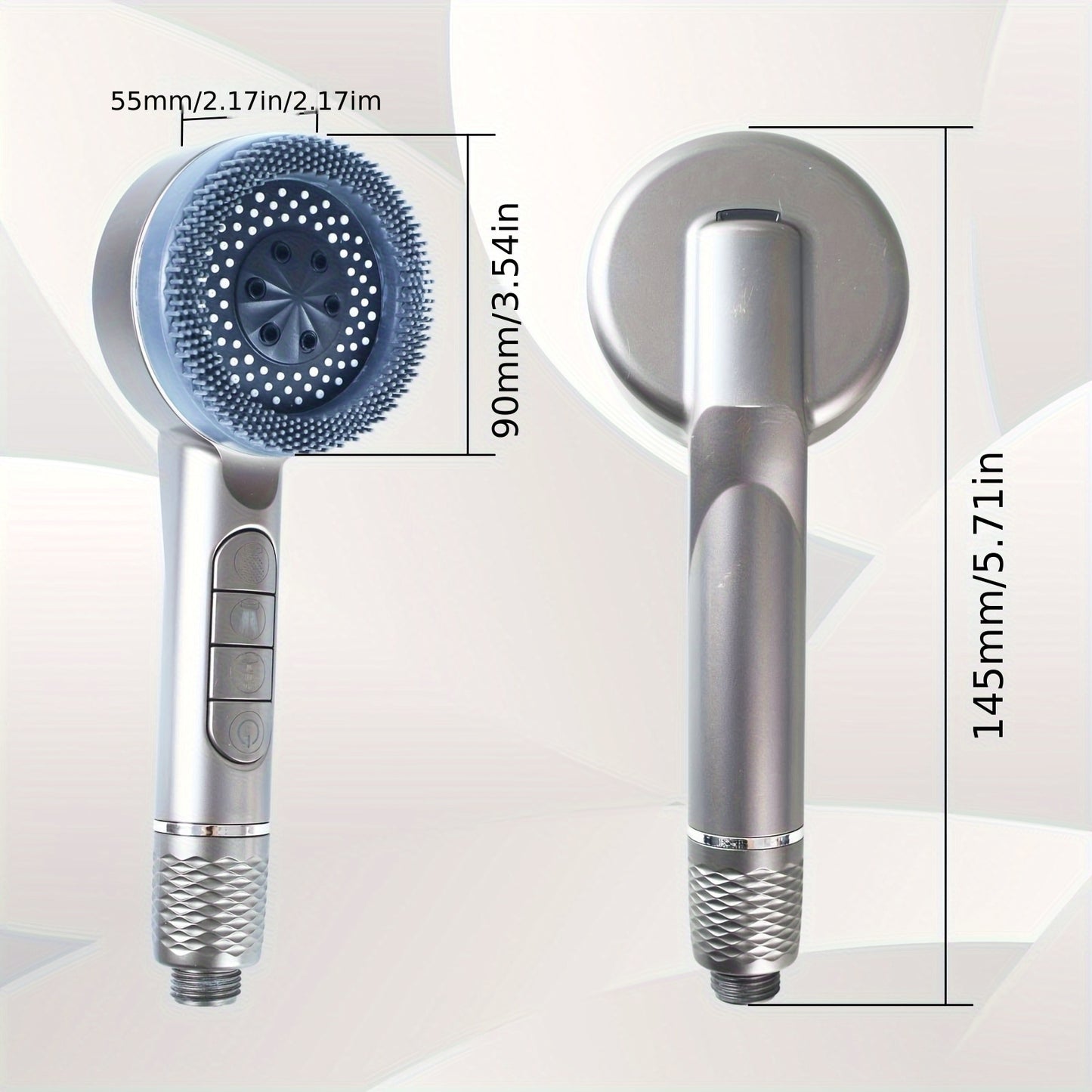 FAFUNWATERPAR Shower Head Handheld Filtered 4-Spray