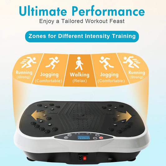 Vibration Plate Exercise Machine With 99 Speeds For Home Gym