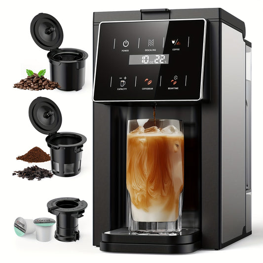 All-In-One Coffee Maker With 5 Grind Settings And K-Cup Compatibility