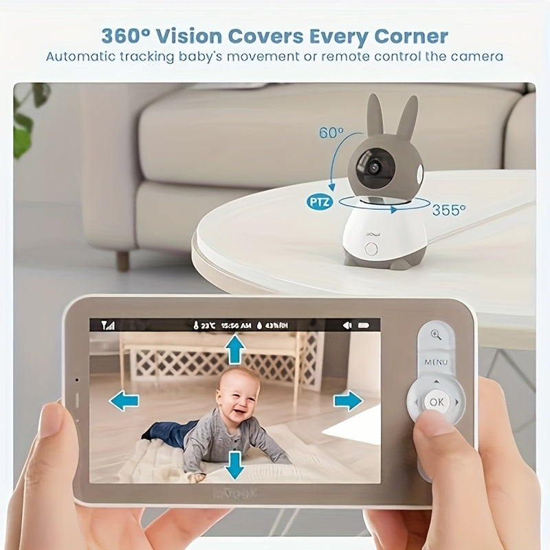 IEGEEK Baby Monitor 2K App Control Indoor LCD Screen