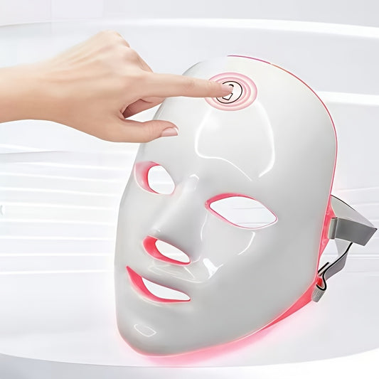 Home USB powered 7 color LED facial beauty instrument facial care tools