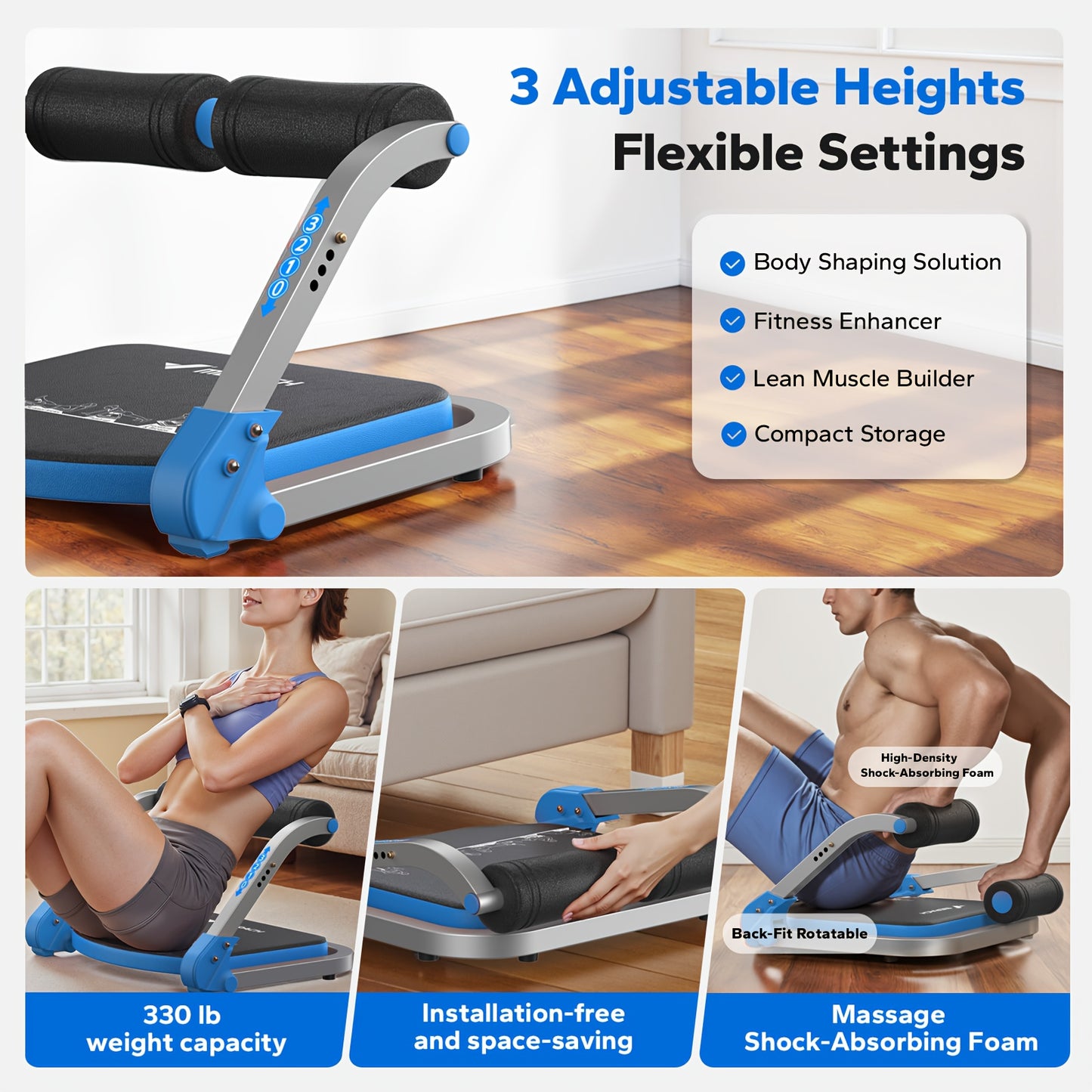 MERACH Abdominal Trainer Core Strength Fitness Equipment For Home