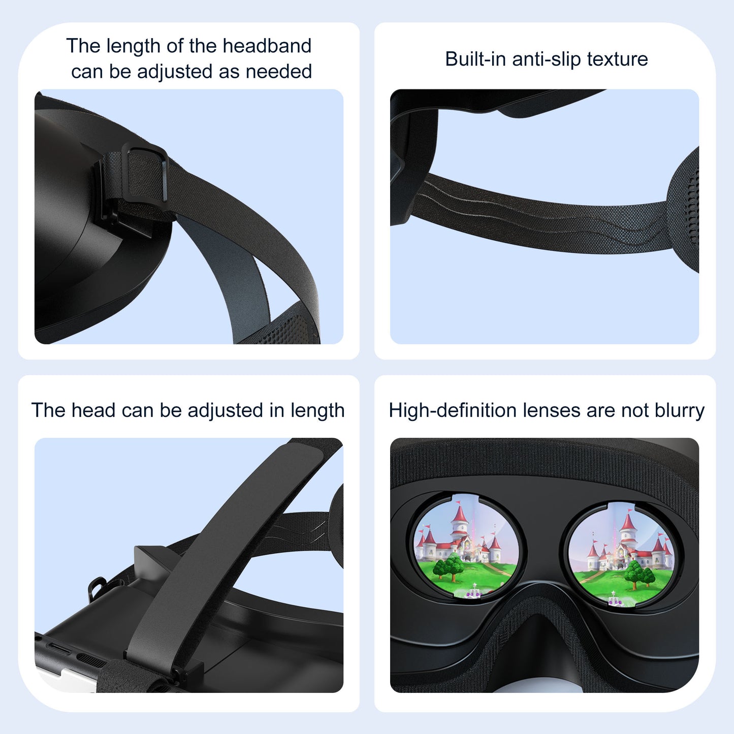 Switch 2 VR Headset Accessory ABS With Adjustable Pupil Distance
