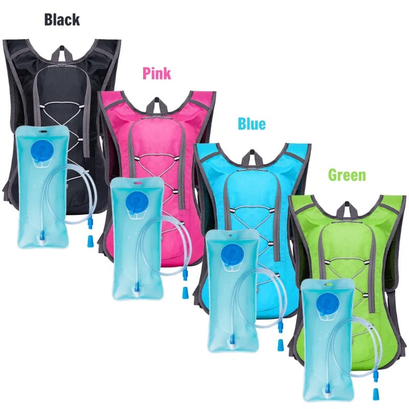 Sports outdoor breathable ultralight bicycle backpack with 2L water bag, outdoor sports cycling backpack, camping hiking running water bag
