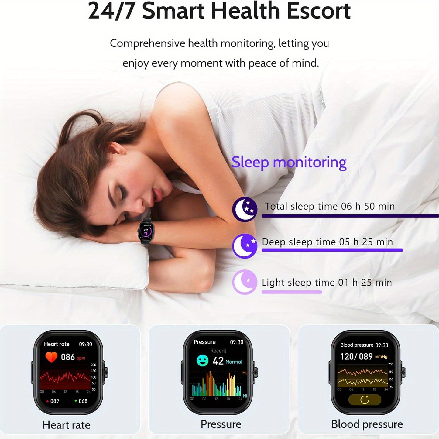 Marsyu Smartwatch Magnetic Charging For Android And iOS
