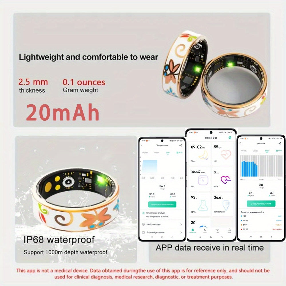 Smart Ring Sleep Monitor For iOS Android Wearable Tech