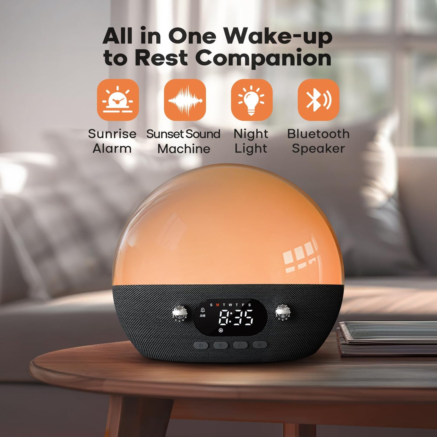 DEKALA Sunrise Alarm Clock With Smart App Control Wireless