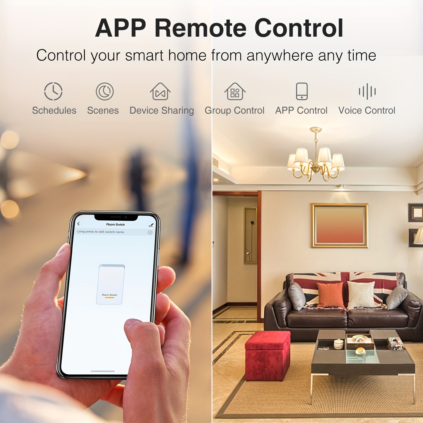 Gosund Smart Switch 3 Way Single Pole WiFi Voice Control
