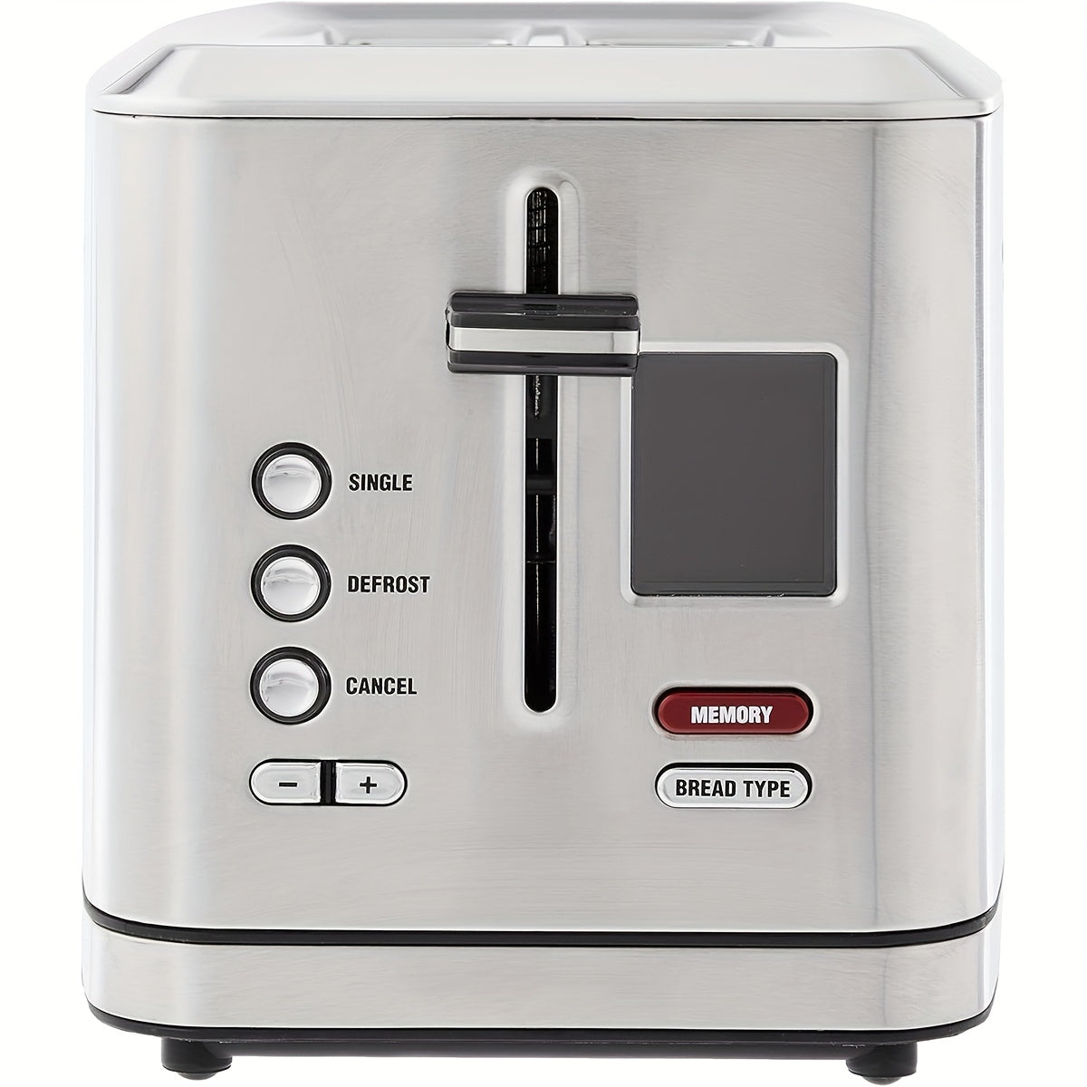 Touch Screen, Intelligent Stainless Steel 2pcs Toaster, 6 Tone Settings, 6 Bread Choices, Countdown, Unfreezing Cancellation And Other Functions, Movable Bread Crumb Tray, 900 Watts.
