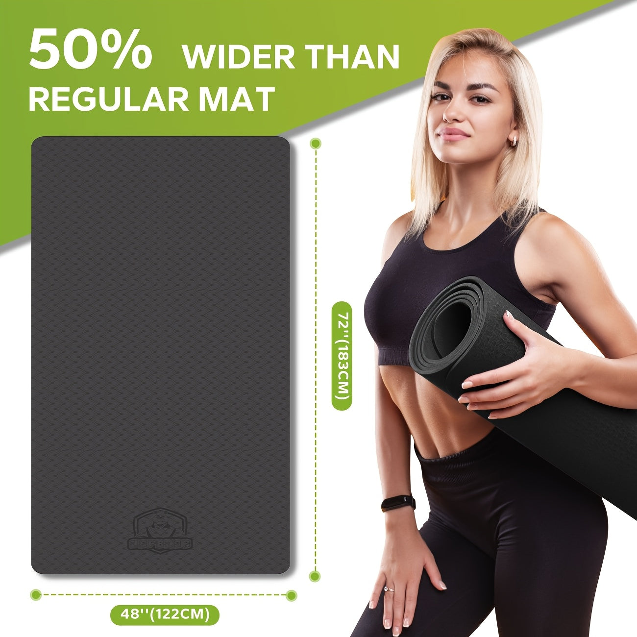 Extra Large Yoga Mat - 78"x54" Non-Slip Exercise Mat for Yoga & Thick Fitness Mat, Pilates, Stretching & Home Workouts Perfect Holiday Gift
