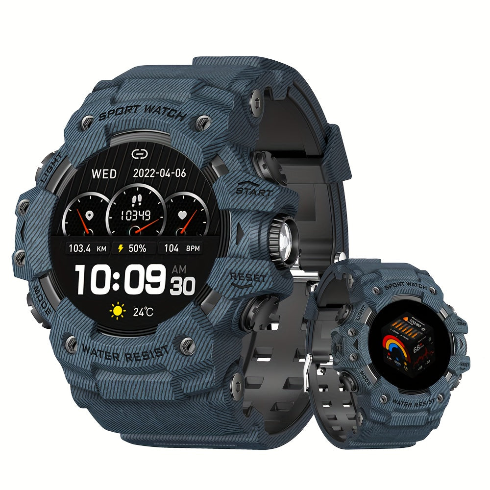 Smart Watches for Men (Answer/Make Call), Outdoor Watch with LED Flashlight, 1.32" TFT Screen Watch, 100+ Sport Modes, SOS, Sleep Tracker, Fitness Watch Health Watch for iPhone/Android - Cool Gifts for Men